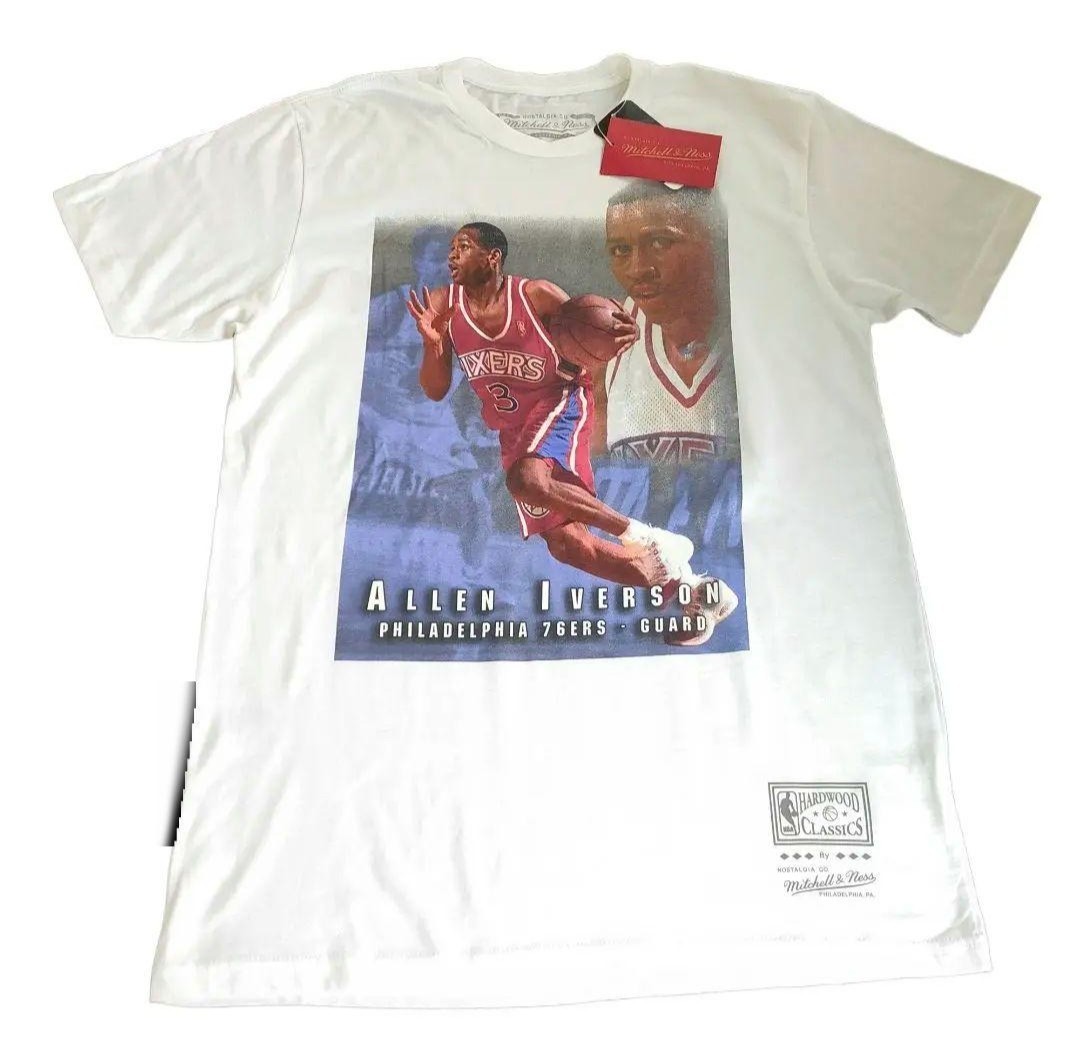 未使用品 ミッチェル&ネス Tシャツ NBA MITCHELL&NESS プリントTシャツ Tシャツ アレンアイバーソン