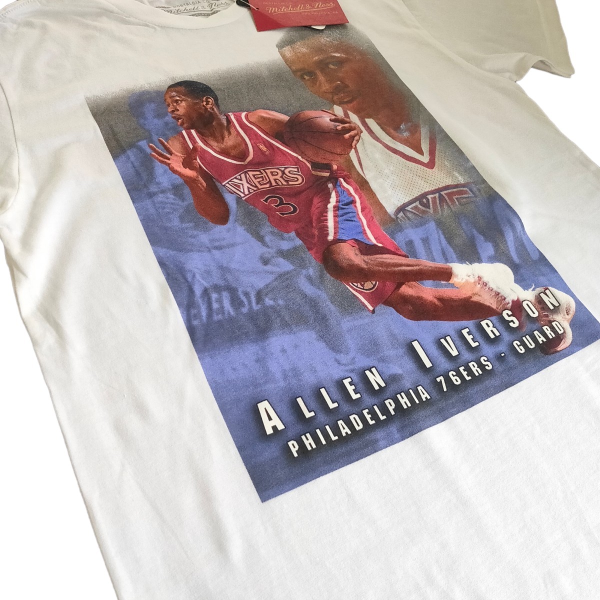 未使用品 ミッチェル＆ネス Tシャツ NBA MITCHELL&NESS プリントTシャツ Tシャツ アレンアイバーソン