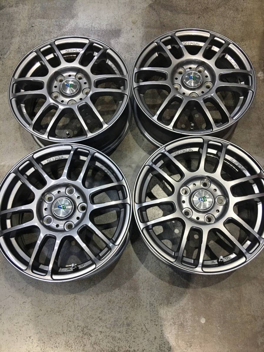 ●○TOPY ZINA LITE 軽量 15×6J 5H/114.3 +53 4本○●
