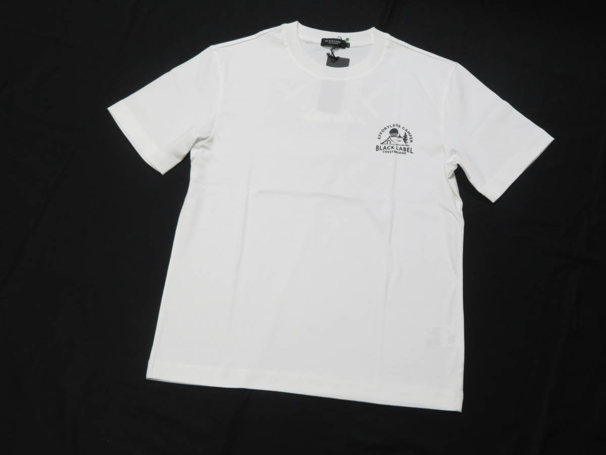 ブラックレーベル クレストブリッジ 半袖ロゴTシャツ M　14,300円 白