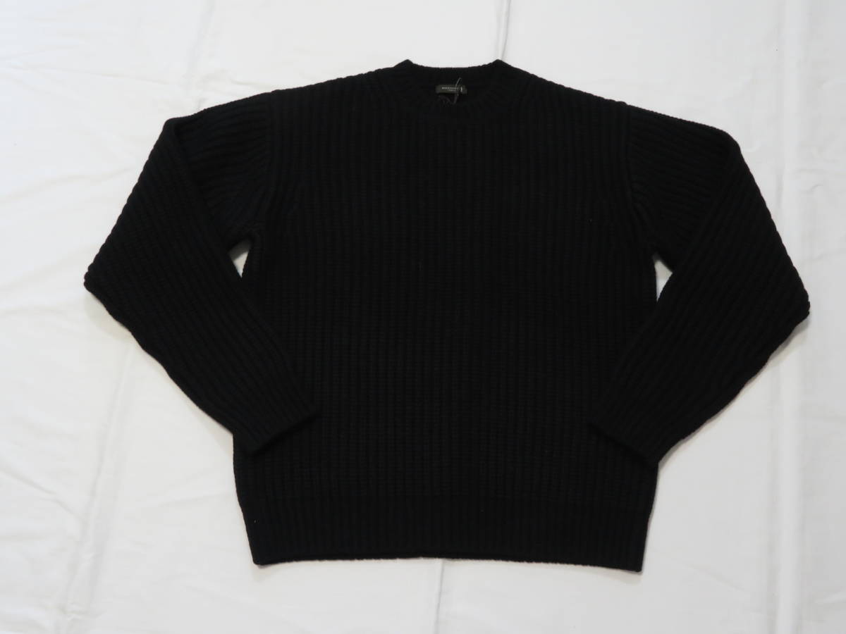 マッキントッシュロンドン　高級ウールニットセーター　49,500円　黒　Lサイズ　厚手