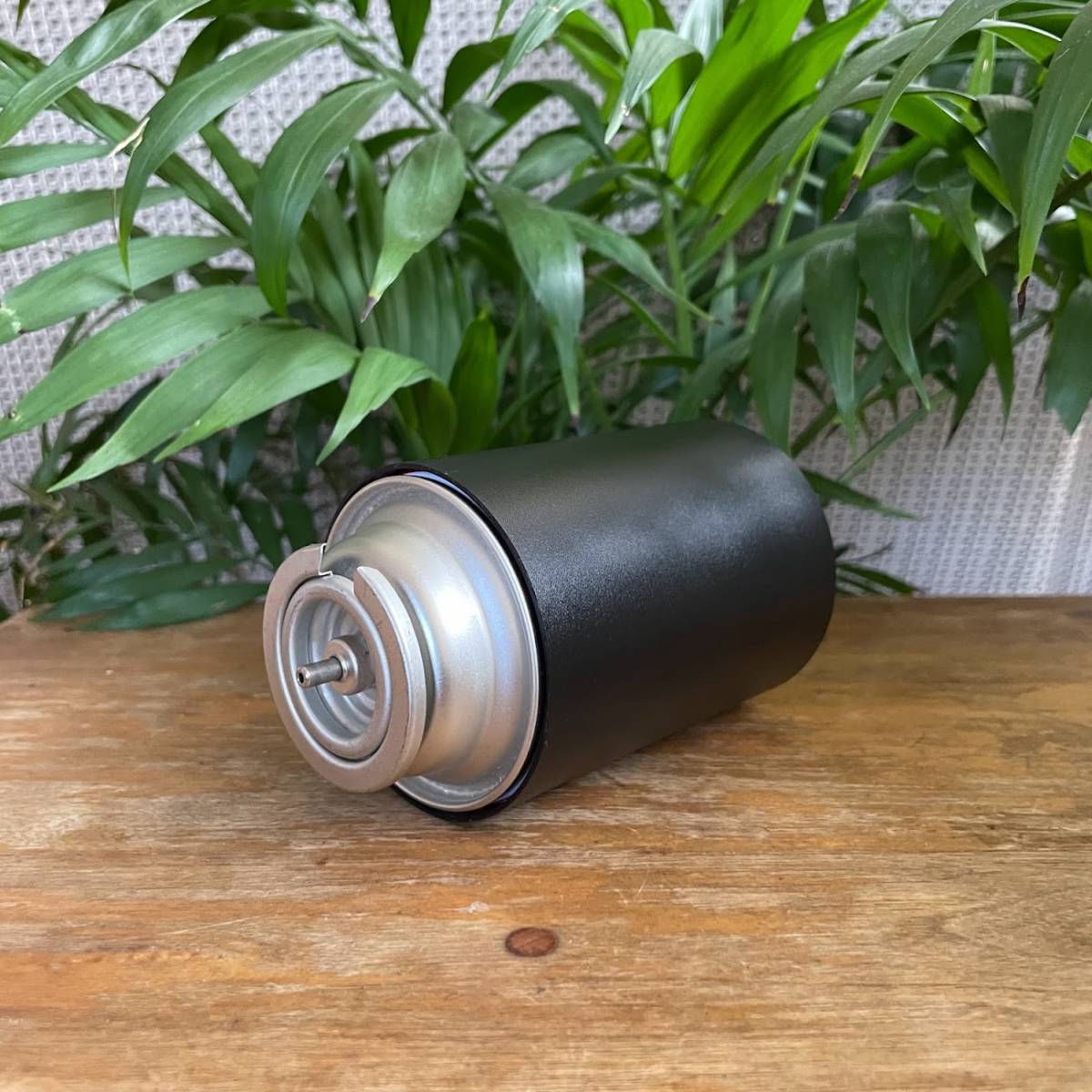 CBジュニア缶(カセットガスジュニア)マグネットカバーマットブラック艶消黒板仕様