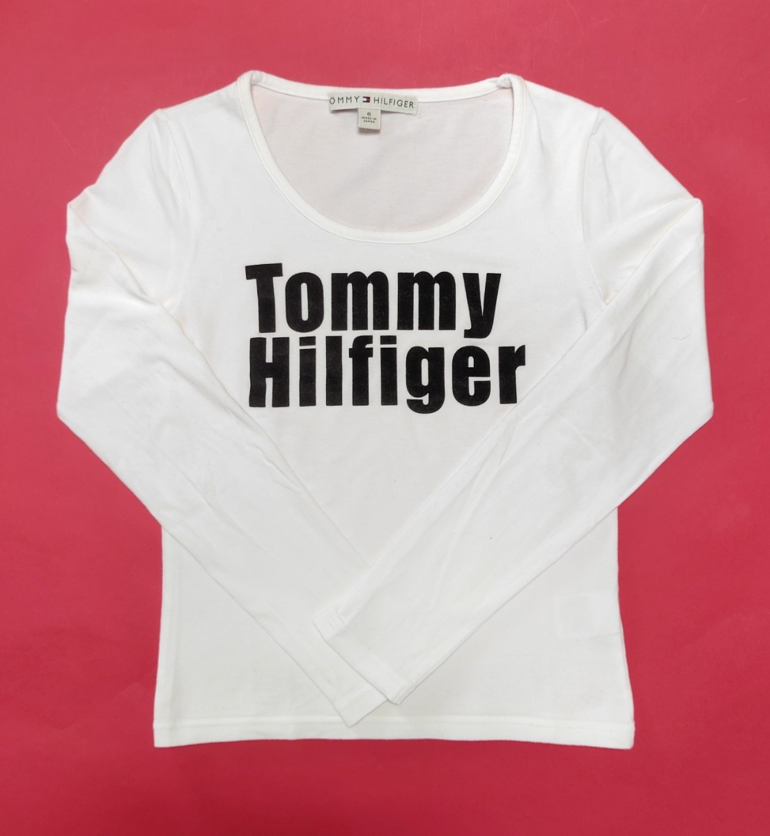 【美品】TOMMY HILFIGER(トミーヒルフィガー)ロングTシャツ S_画像2