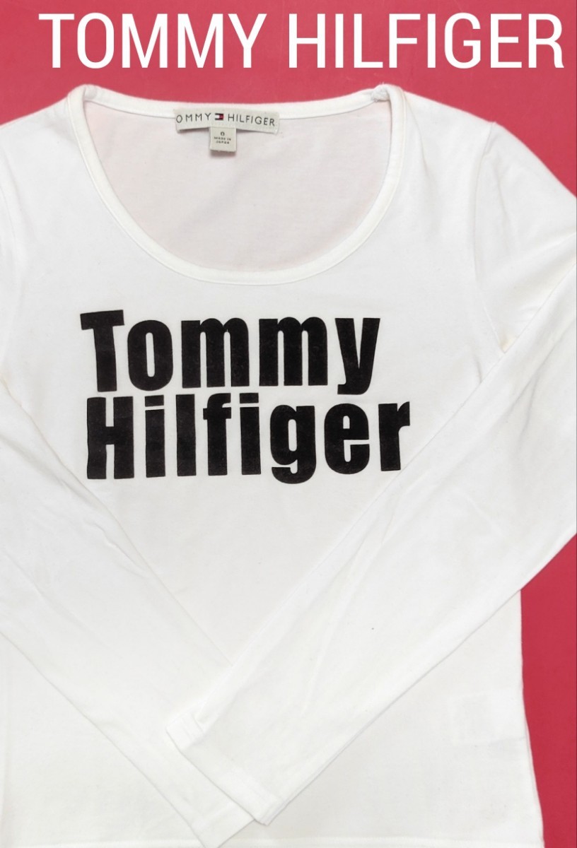 【美品】TOMMY HILFIGER(トミーヒルフィガー)ロングTシャツ S_画像1
