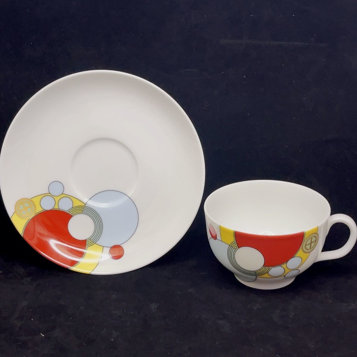 美品 Noritake ノリタケ フランク・ロイド・ライト カップ&ソーサー 帝国ホテル B1438B_画像7