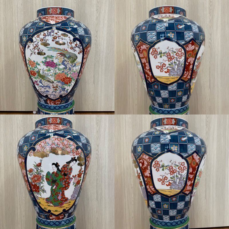 885】有田焼 飾壺 沈香壺 金龍窯 博山作 約115cm 伝統工芸 美術品 骨董