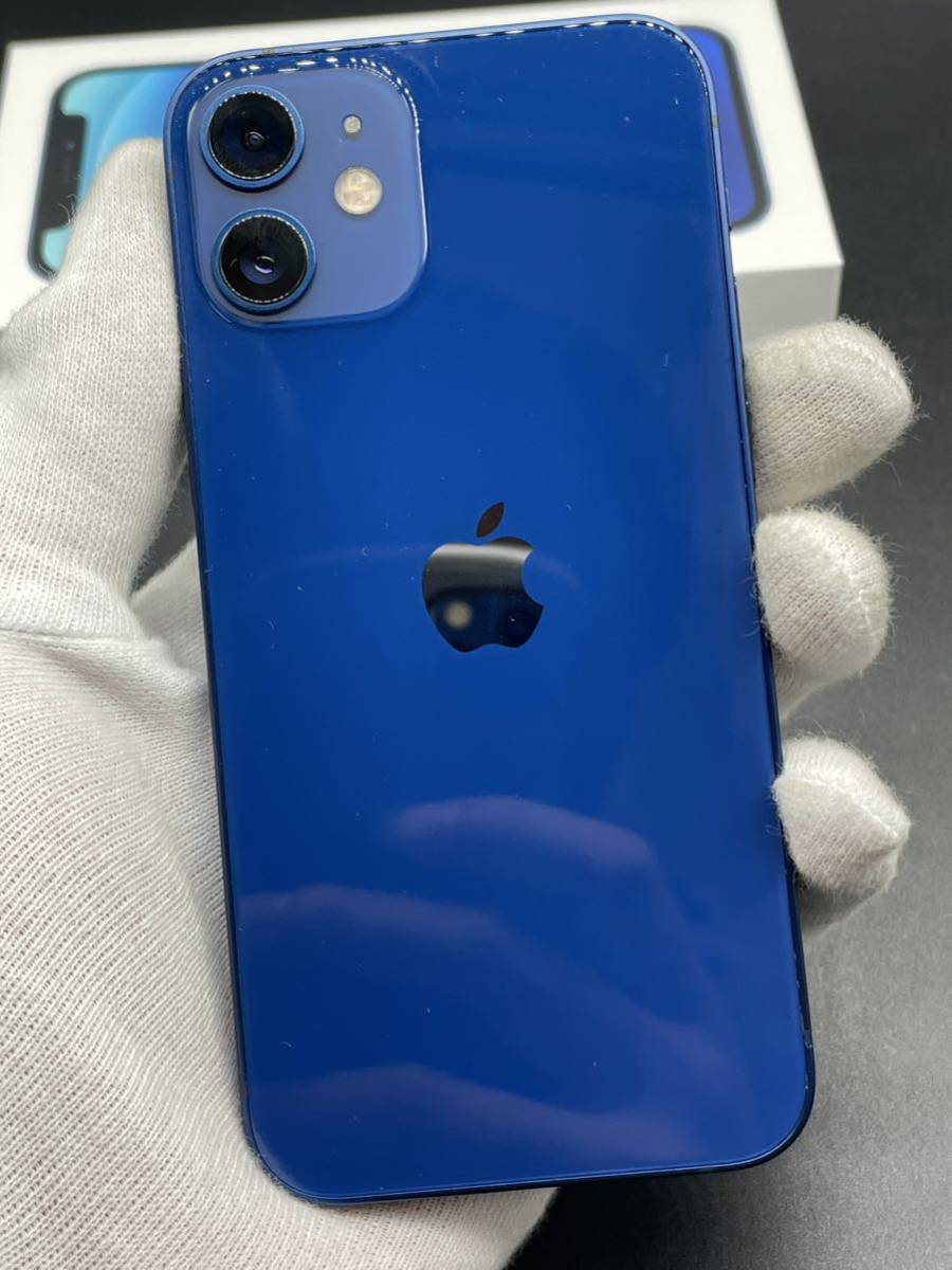 3093】Apple iPhone12 mini MGDP3J/A 128GB ブルー A2398 バッテリー84
