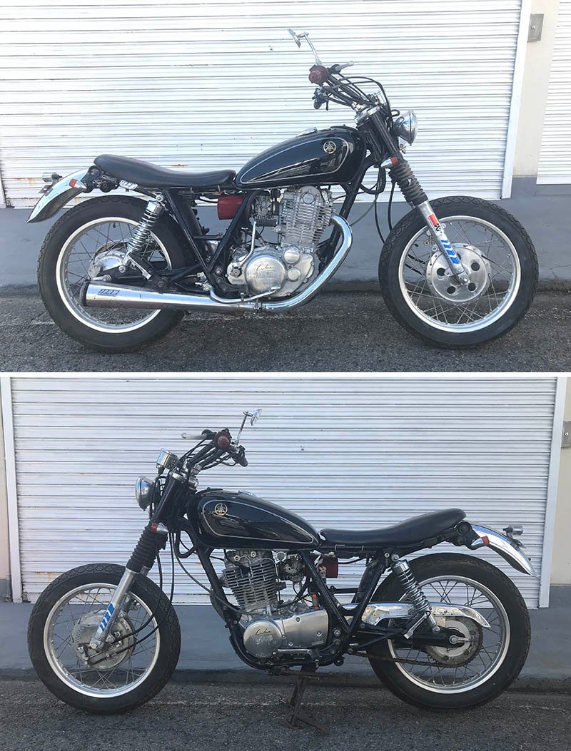 SR400 1JR K&N エアクリーナー パワーフィルター e91-13s6_解体前の画像です