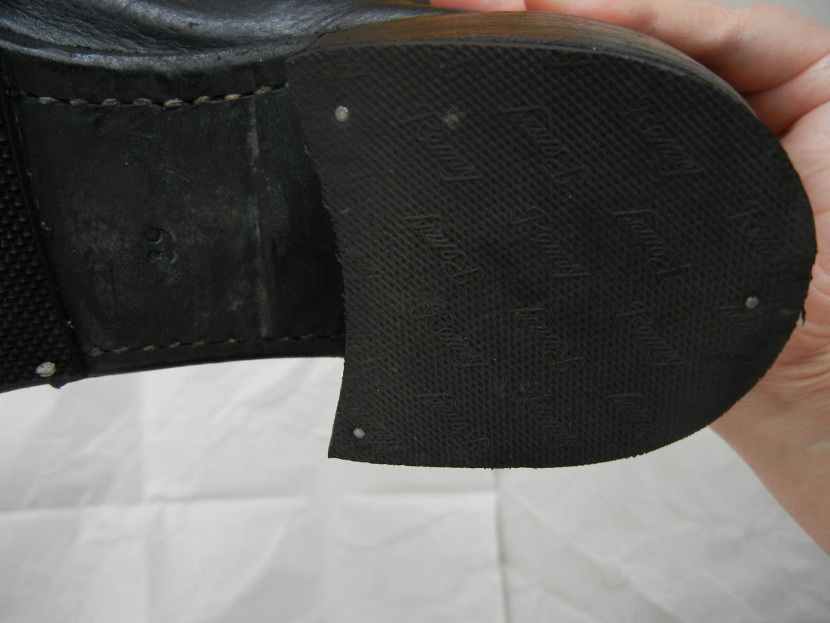  guidi Guidian標准後背拉鍊靴尺寸39 24.5厘米底部重新排列不同的製造商包括在內 原文: guidi グイディ 定番 バックジップブーツ サイズ39 24.5cm 底張り替え済 別メーカー箱付属