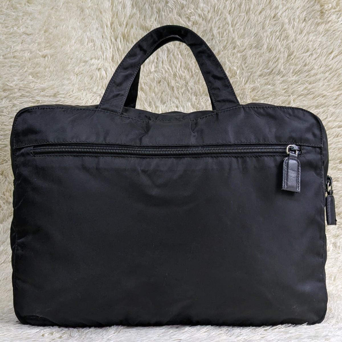 1円 ○美品○ PRADA プラダ メンズ ビジネスバッグ テスート ナイロン