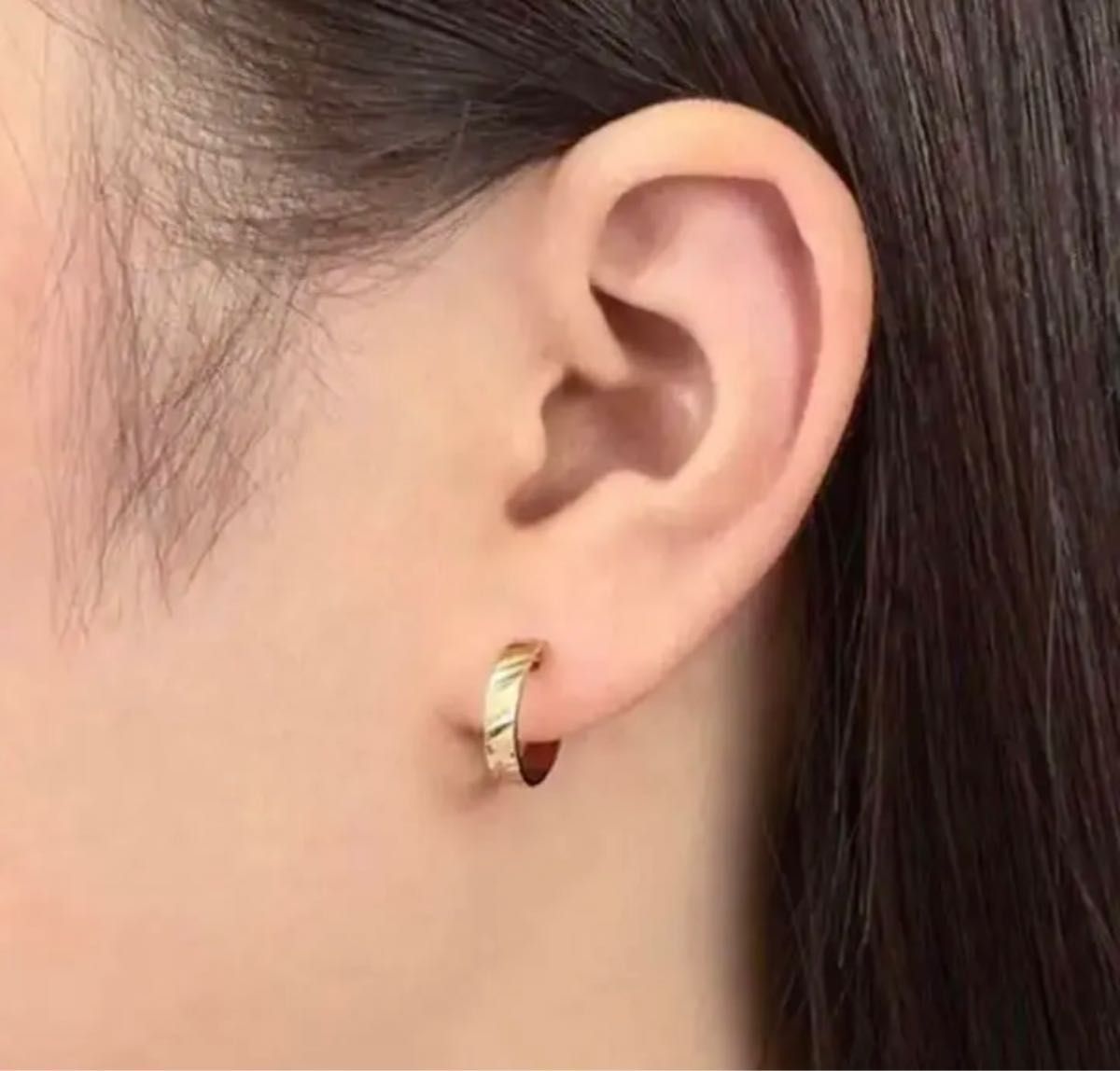 ジュエリーツツミ フープピアス K10