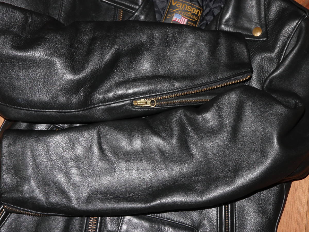 美品 VANSON バンソン C2 ダブルライダース 36 / レザージャケット