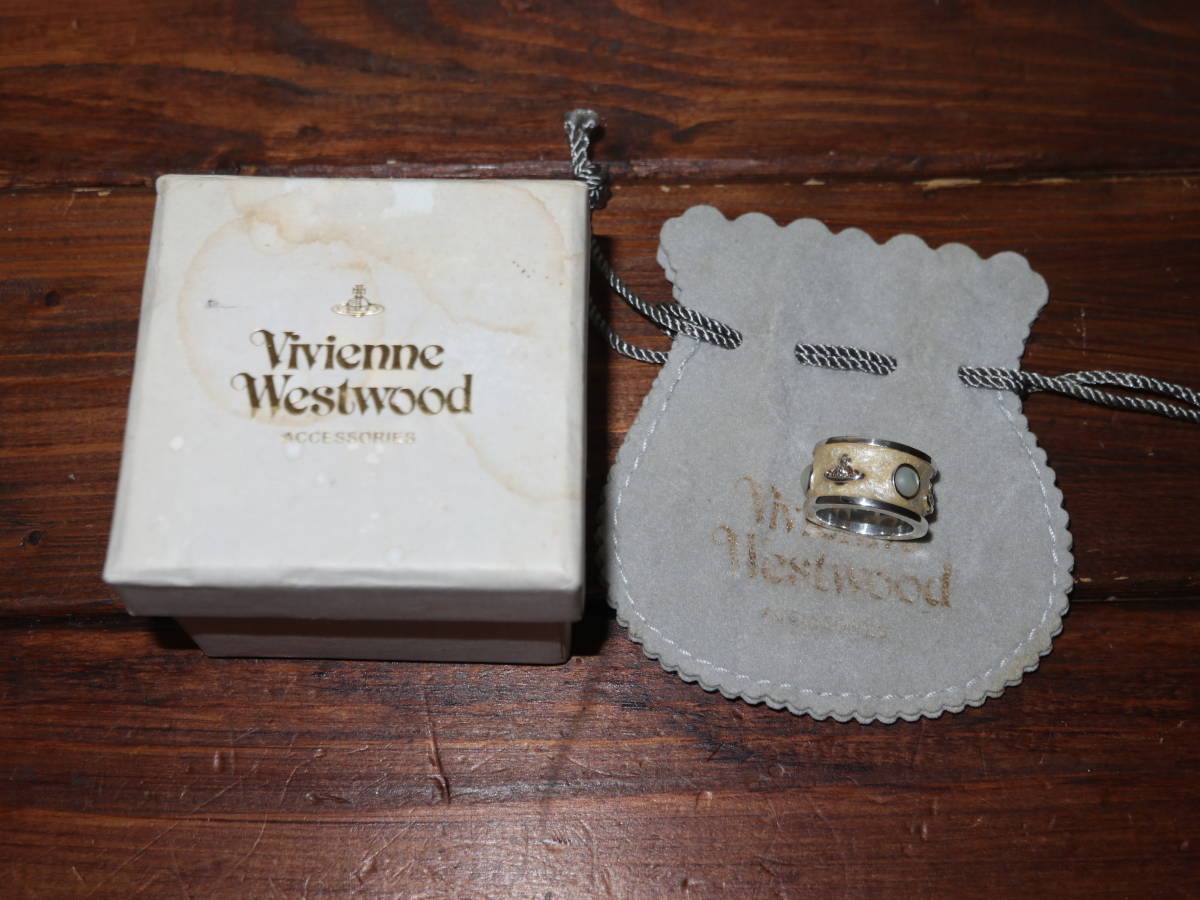 希少　初期モデル　ヴィヴィアン ウエストウッド　Vivienne Westwood　キングリング　XS　／　指輪　ビビアン　シルバー９２５　リング