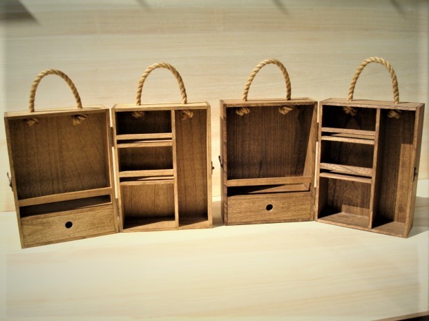  spice box large pine new goods hand made original work . build-to-order manufacturing camp gear DIY