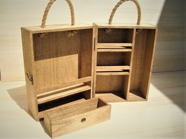  spice box large pine new goods hand made original work . build-to-order manufacturing camp gear DIY