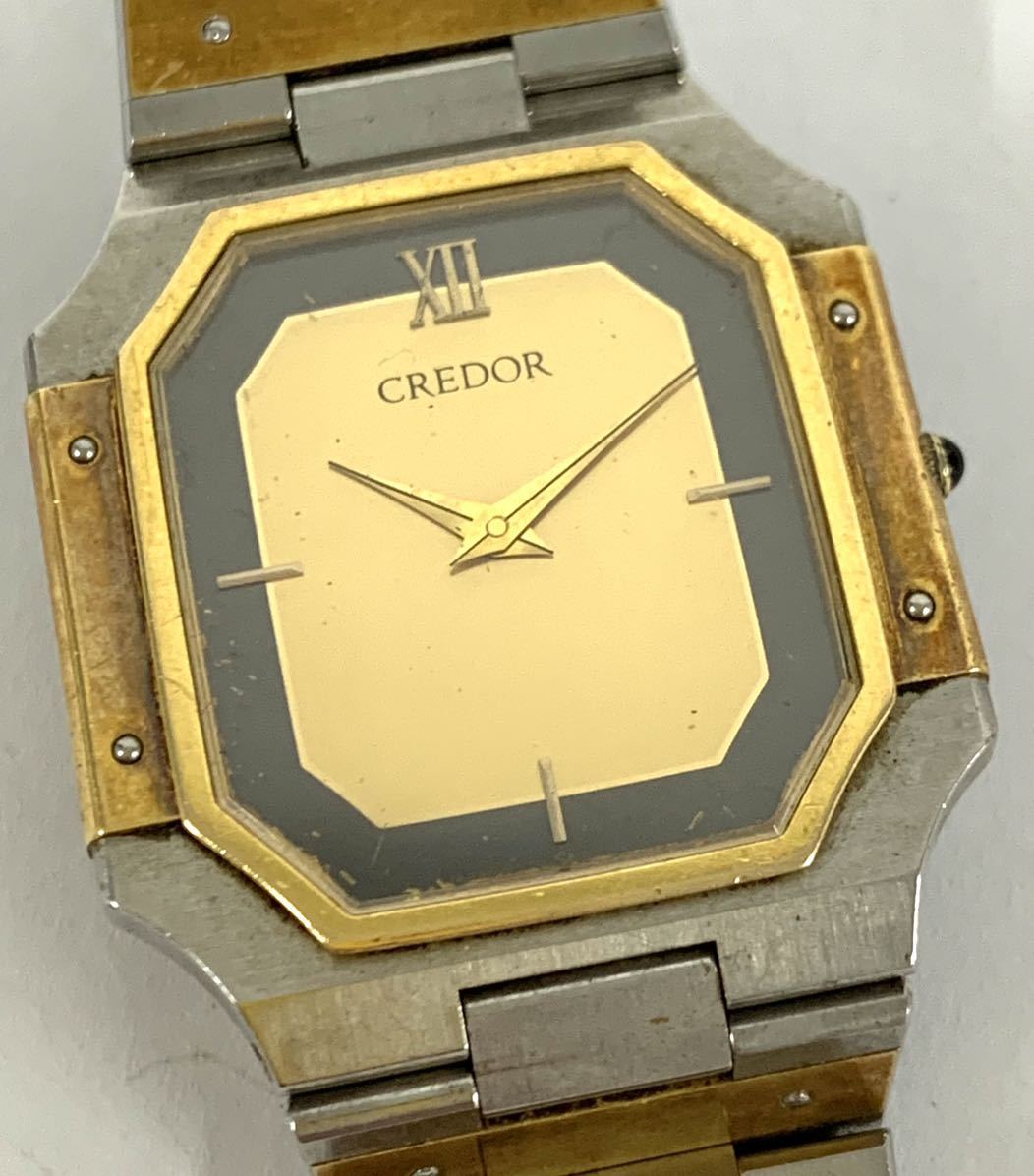 CREDOR 腕時計 セイコークレドール9570-5210 クオーツK18 K14 現状品 カyg_画像1