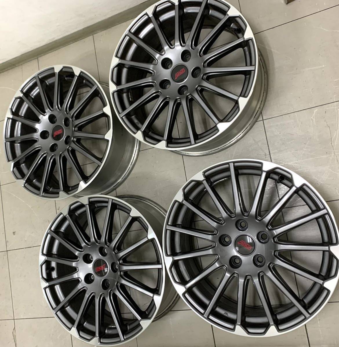 直接引取可】 SUBARU STI 純正 アルミホイール ENKEI 18×7 1/2J 4本