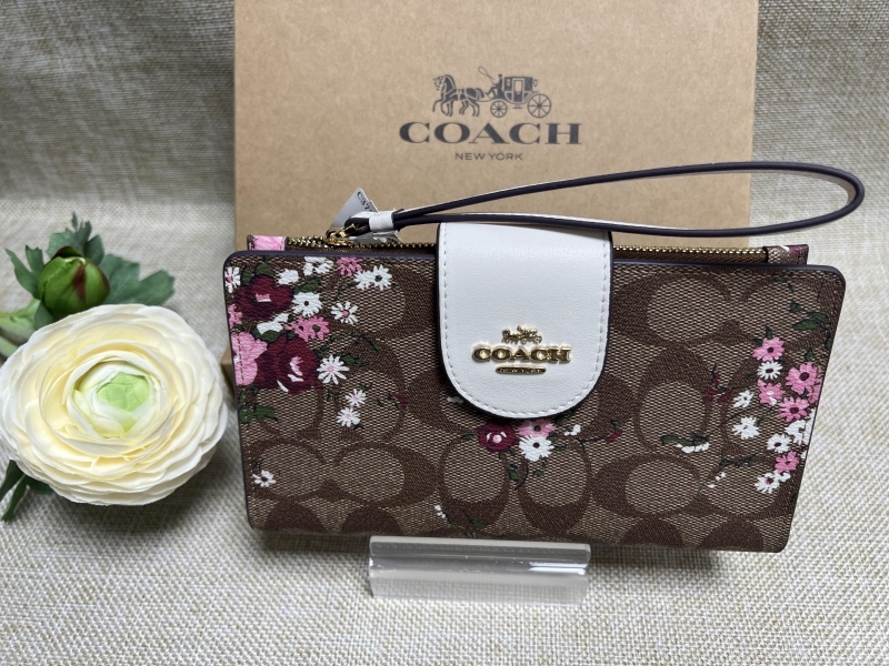 日本メーカー新品 41 新品 未使用 COACH コーチ 2つ折り財布