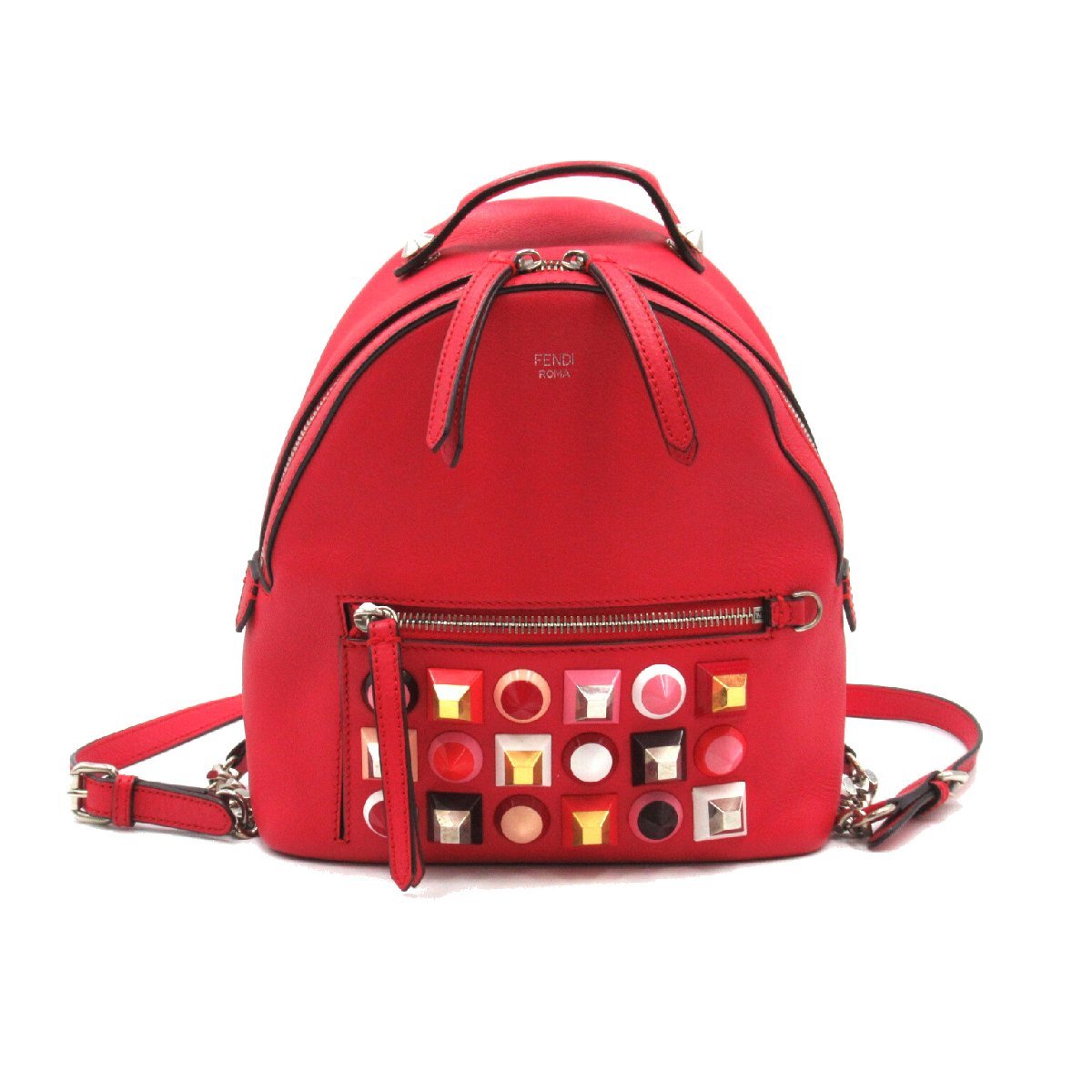 FENDI フェンディ リュックサック バックパック マルチスタッズレザー