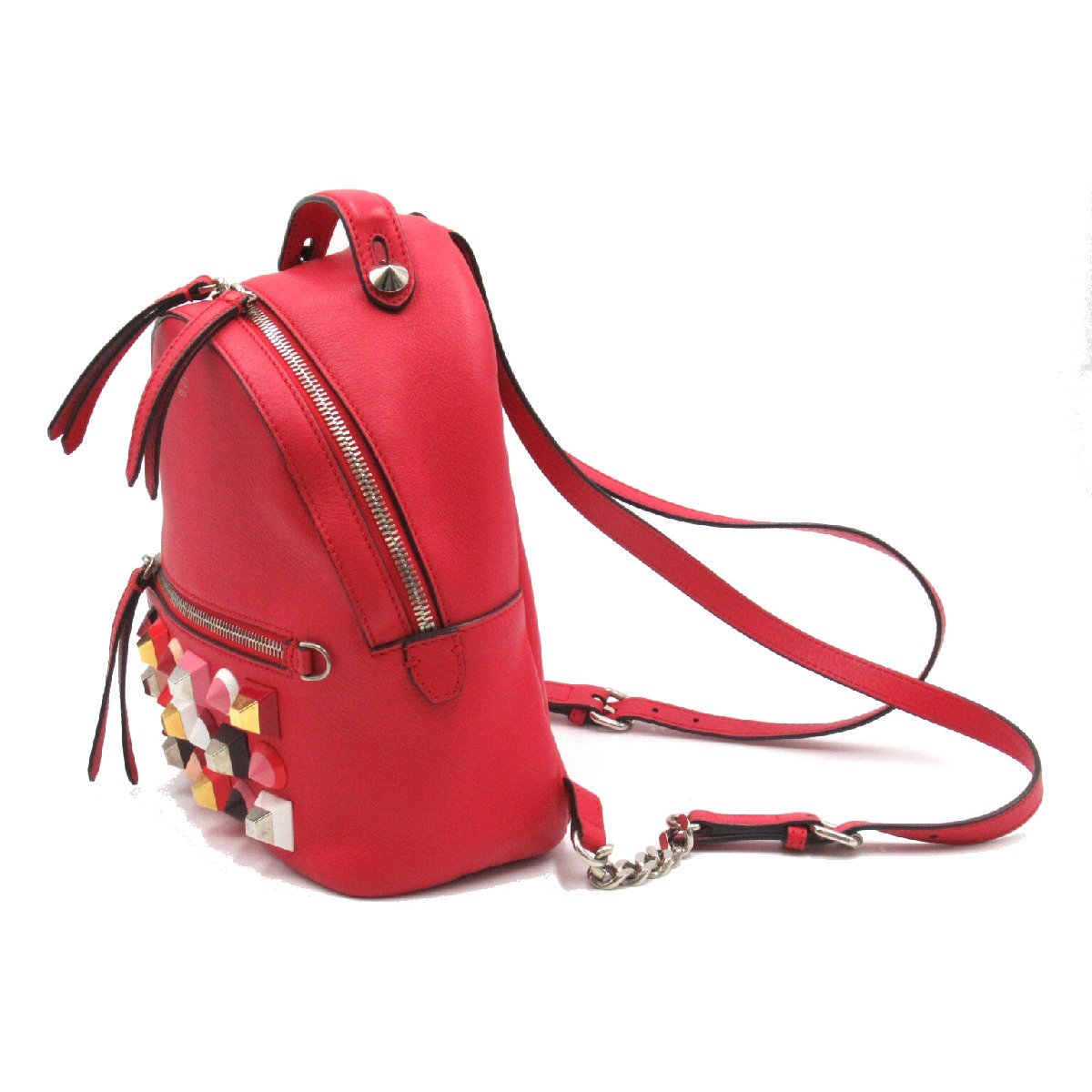 FENDI フェンディ リュックサック バックパック マルチスタッズレザー