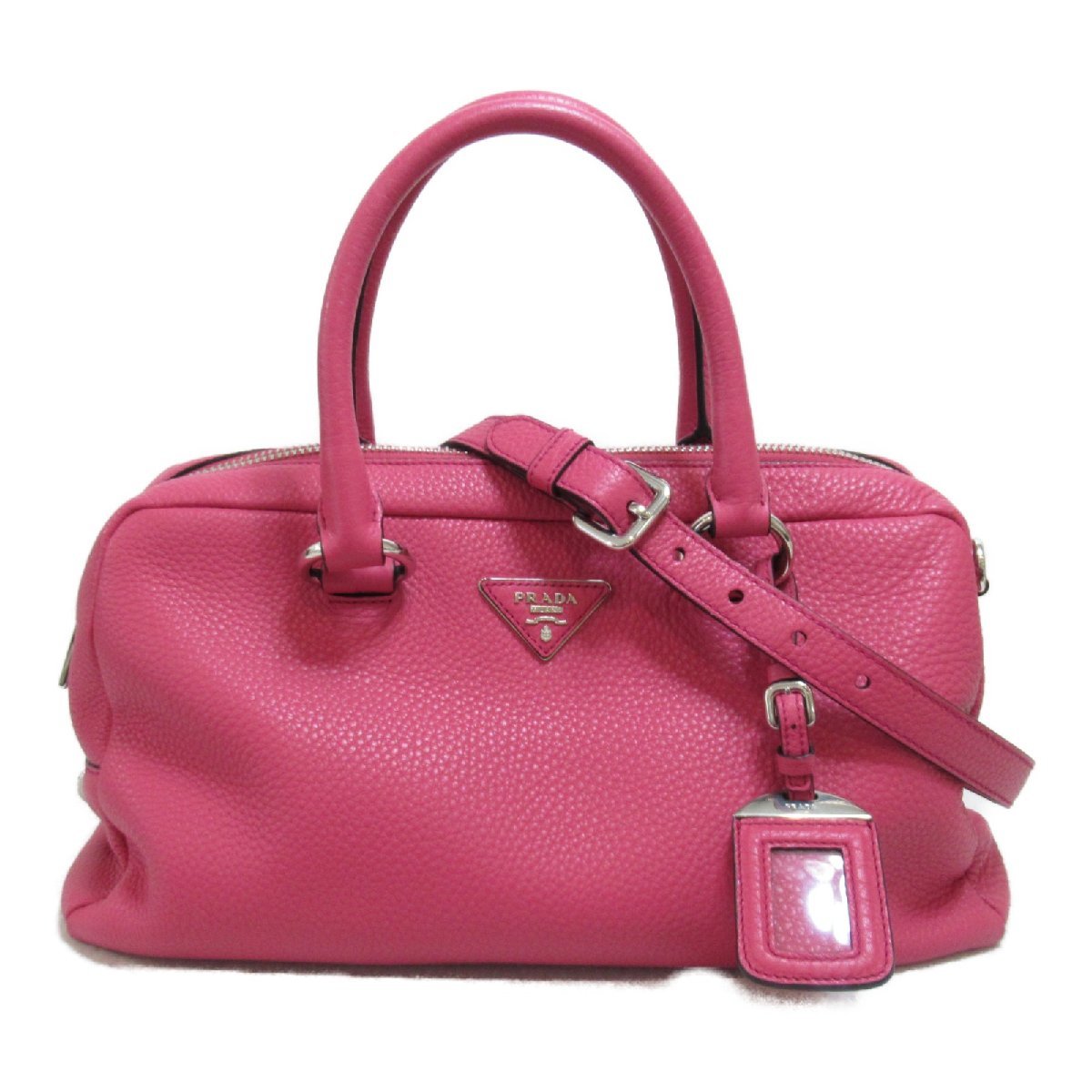 PRADA プラダ ボストンバッグ ボストンバッグ ピンク系 レザー