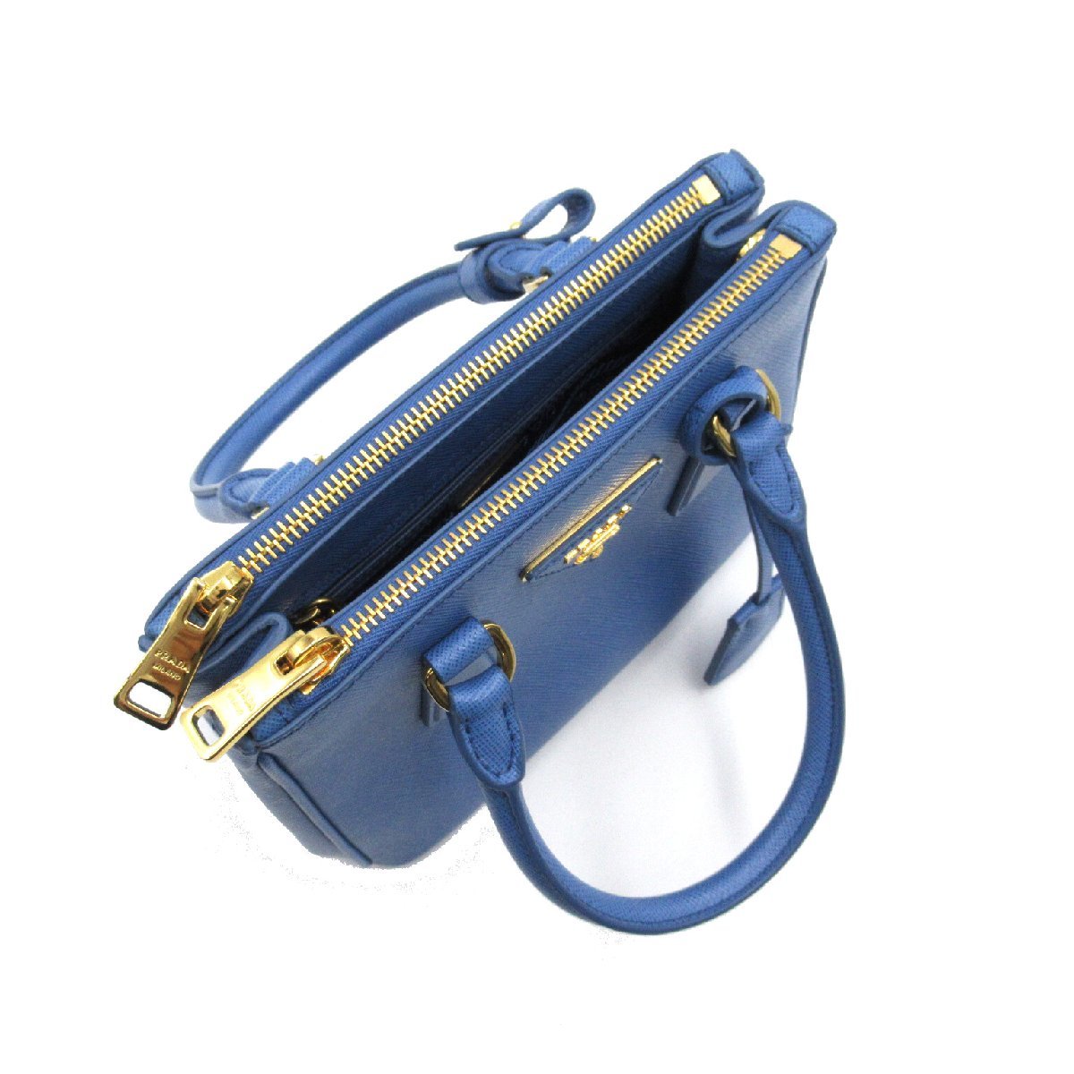 PRADA プラダ 2wayショルダーバッグ ガレリアマイクロバッグ ブルー系
