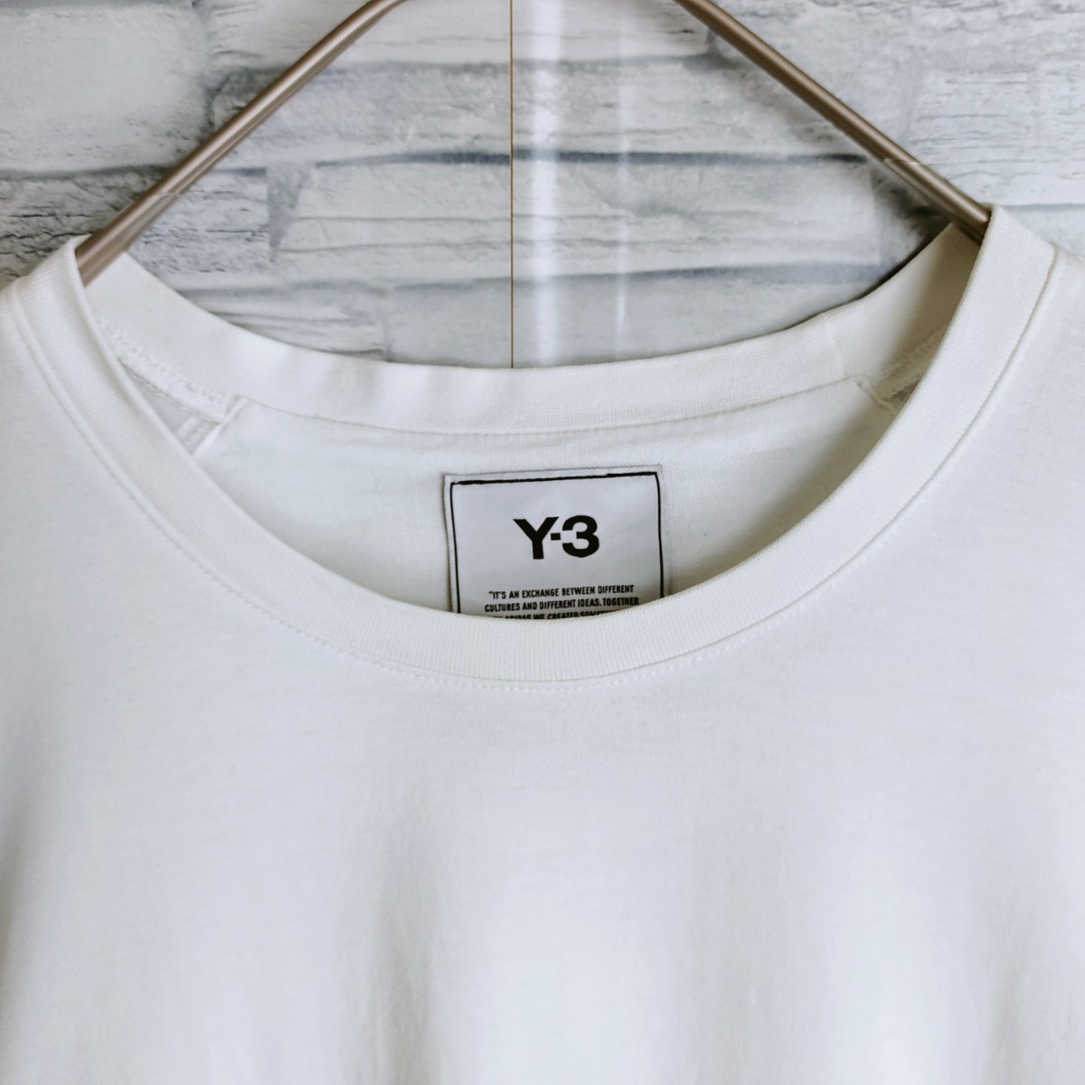 定価1.5万 Y-3×adidas バックスリーストライプTシャツ M 白 Tシャツ