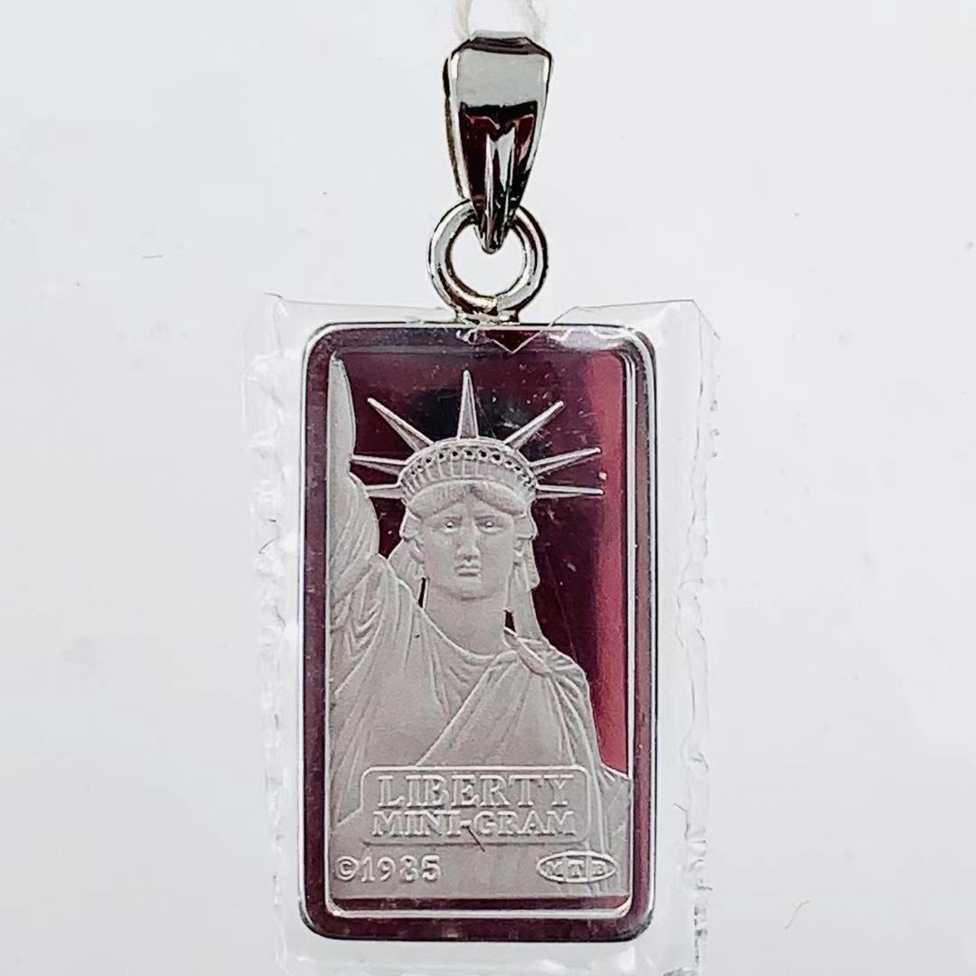 [ new goods ] beautiful goods Liberty platinum rectangle free woman god America 1985 year coin top collection simple platinum 850 / 9995 1.3g beautiful goods 