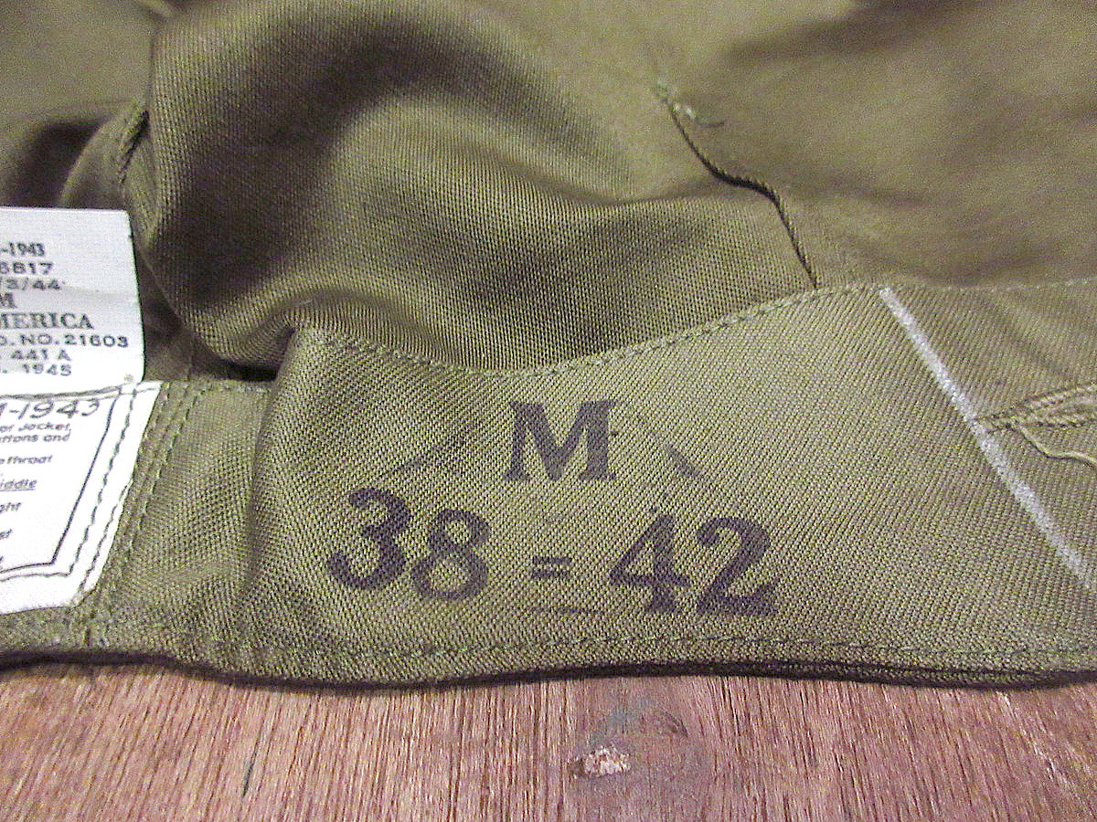ビンテージ40's●DEADSTOCK U.S.ARMY M-1943フィールドジャケット用フードsize M●230518j1-m-cp-otデッドストック1940s帽子_画像6