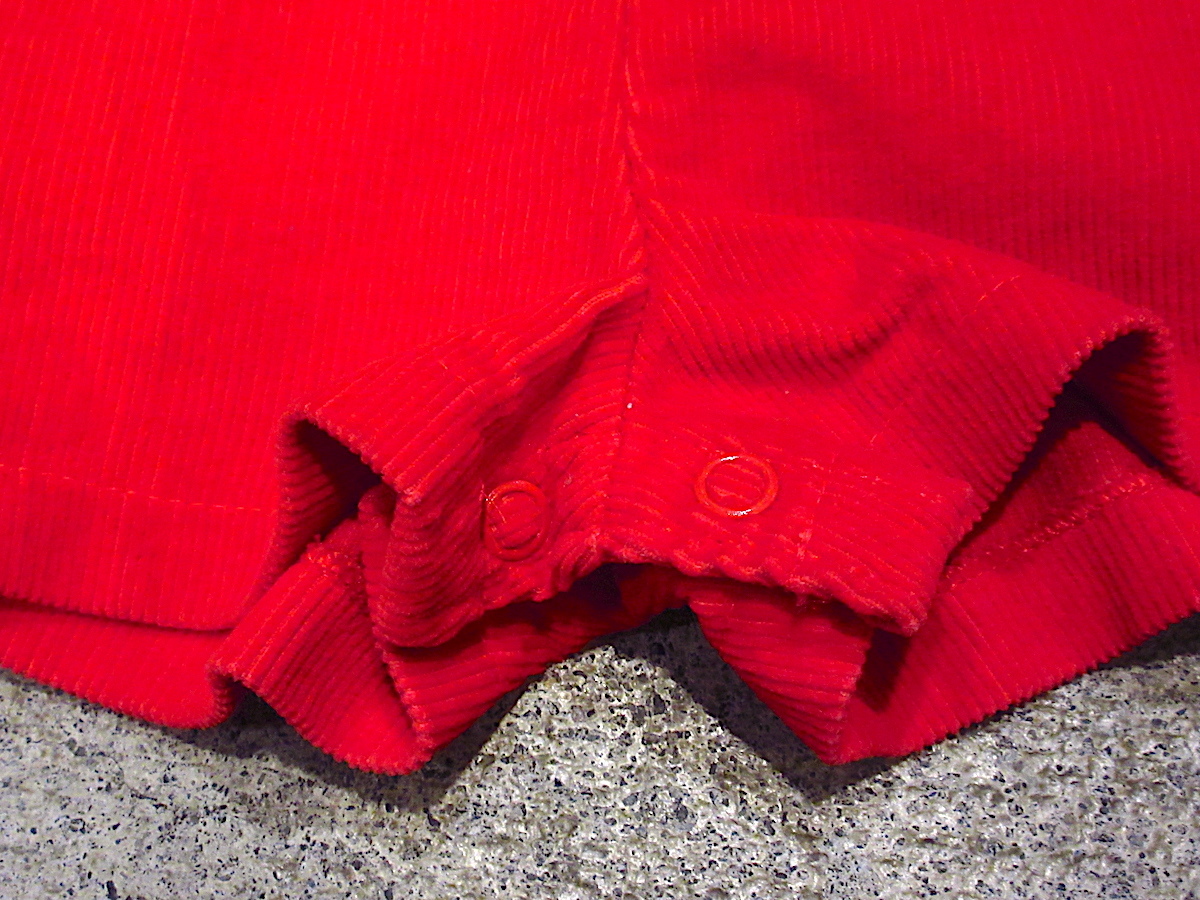 ビンテージ70's80's●Carter'sキッズコーデュロイオーバーオール赤size 12MOS●230619c5-k-all 1970s1980sサロペットロンパース子供服_画像5