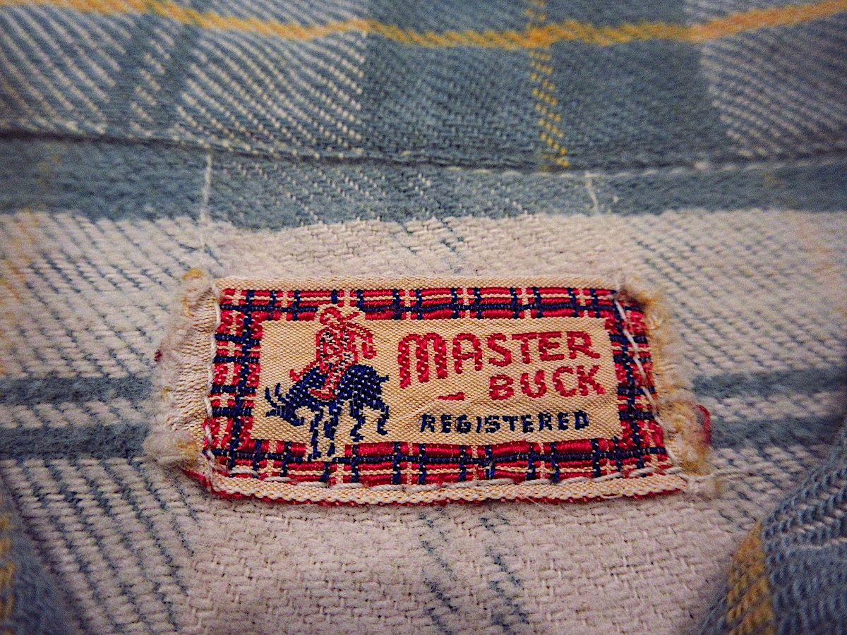 ビンテージ40's●MASTER BUCKキッズ半袖チェックシャツ●230628c4-k-sssh 1940s子供服古着トップス_画像3