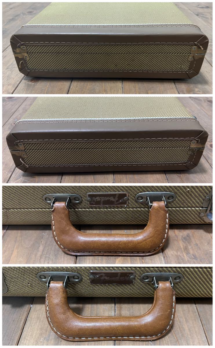 Fender フェンダー ギターケース ハードケース ツイード 鍵付 現状品