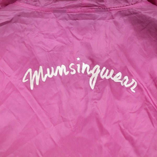 Munsingwear マンシングウェア 春夏 ロゴ♪ 半袖 ウインドブレーカー パーカー シャツ Sz.M レディース ゴルフ D3T00542_4#Mの画像6