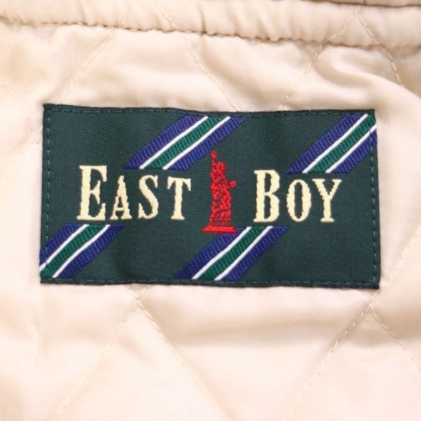 EAST BOY イーストボーイ 秋冬 中綿入り♪ メルトン ウール スクール ダッフルコート Sz.9　レディース ベージュ 通学 学生　D1T02301_B#N_画像6