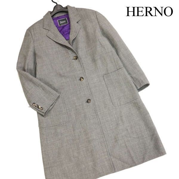 お気にいる 秋冬 ヘルノ HERNO イタリア製☆ ウール 大きいサイズ