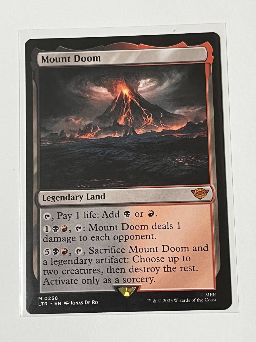 MTG【滅びの山/Mount Doom】英語版_画像1