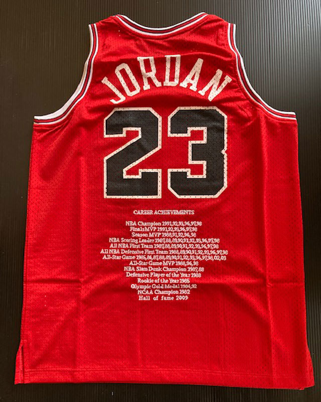 税込】 マイケル・ジョーダン CAREER Red #23 JERSEY STATS 記念