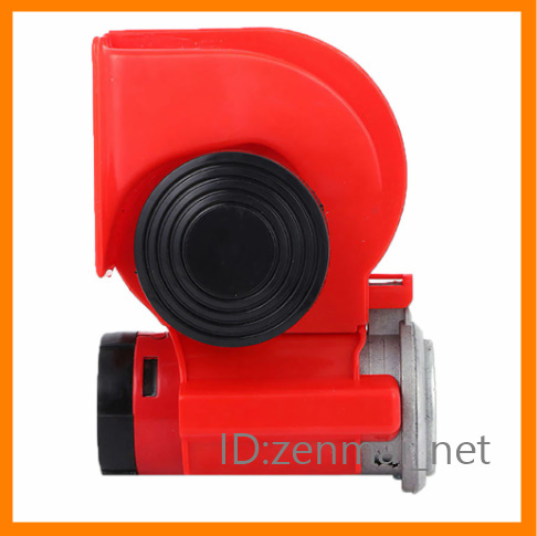 C044. sound truck horn 115dB 12V/24V correspondence dual sound horn red 