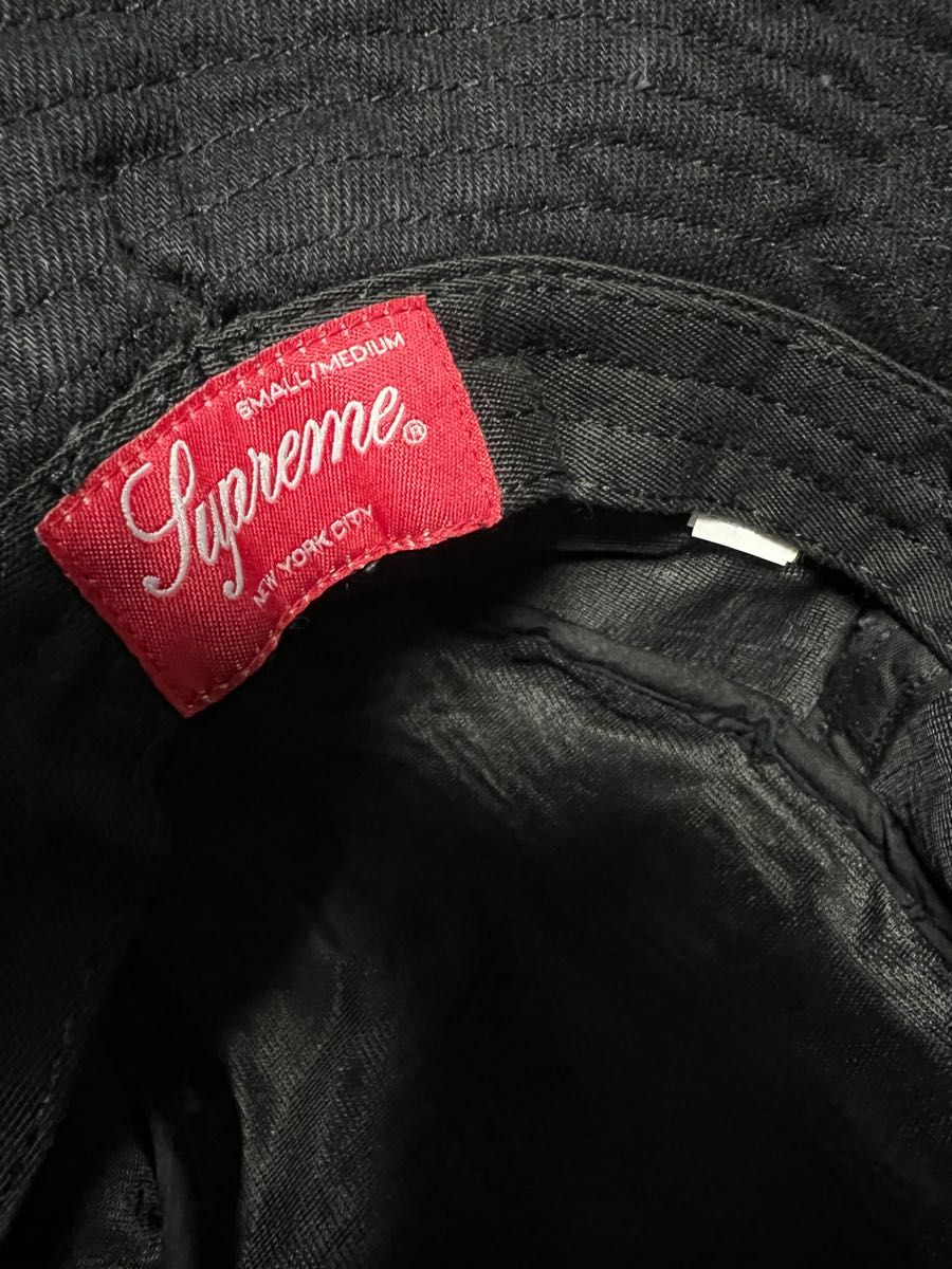 Supreme Frayed Patchwork Denim Crusher S/M 黒