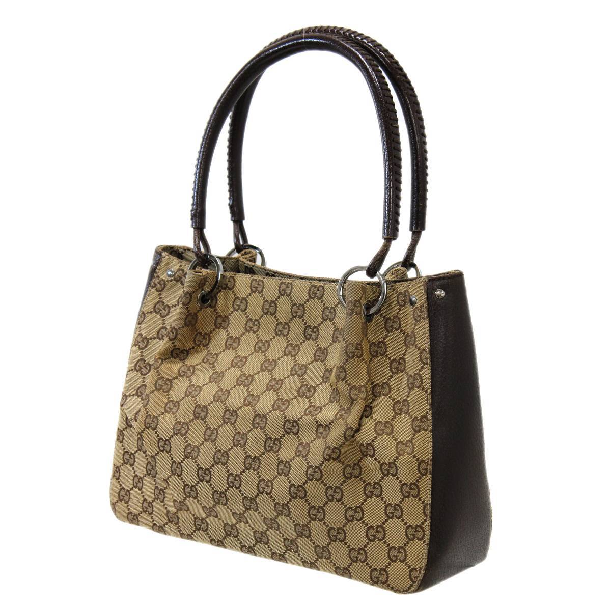 上等な GUCCI/グッチ BCランク NO 115007 ブラウン GGキャンパス トートバッグ その他 上等な GUCCI/グッチ BCランク NO 115007 ブラウン GGキャンパス トートバッグ その他