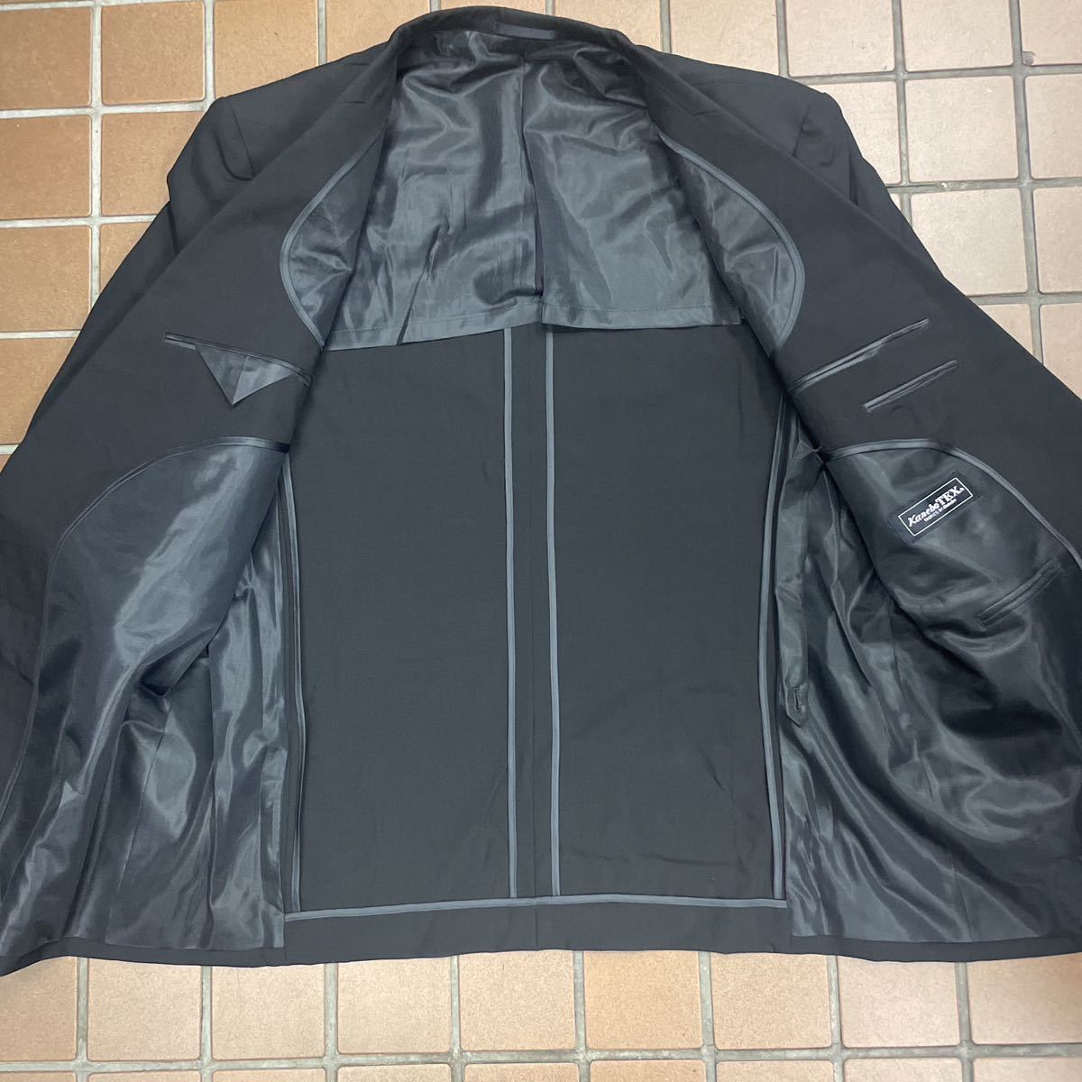  новый товар * супер-скидка /. одежда траурный костюм Kanebo костюм / большой размер BB5/ черный чёрный /no- Benz / праздничные обряды регулировщик есть хорошая вещь качество материалы *kaneboTEX сделано в Японии 