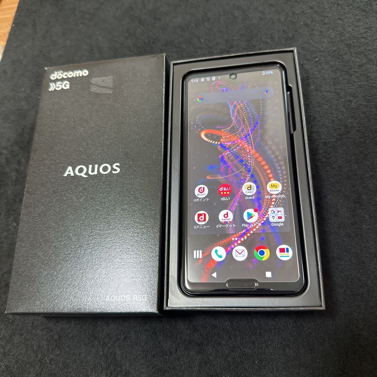 docomo AQUOS R5G SH-51A Black Ray simフリー 超極美品
