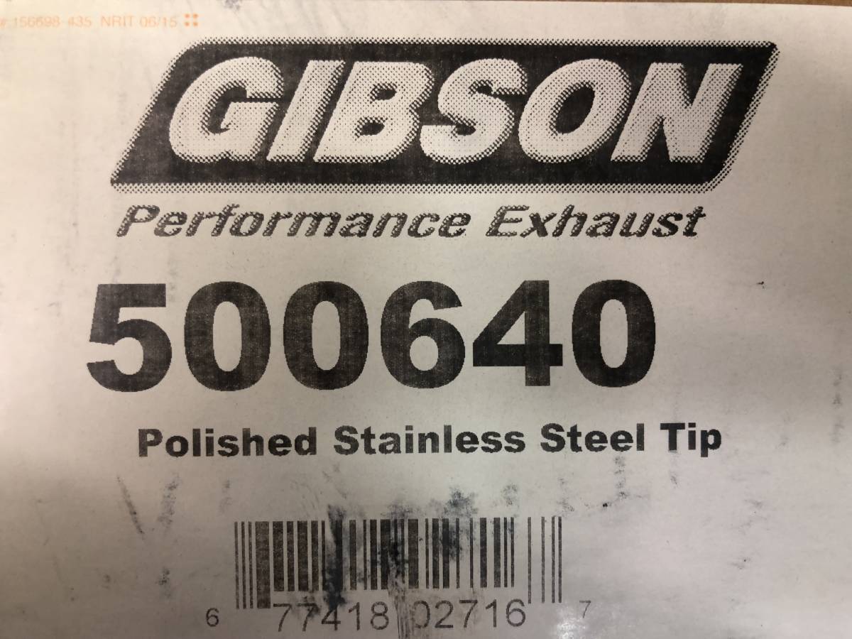 GIBSON 500640 Gibson stainless steel polish exhaust chip muffler cutter IN 64mm OUT 100mm total length 300mm [OS01106]