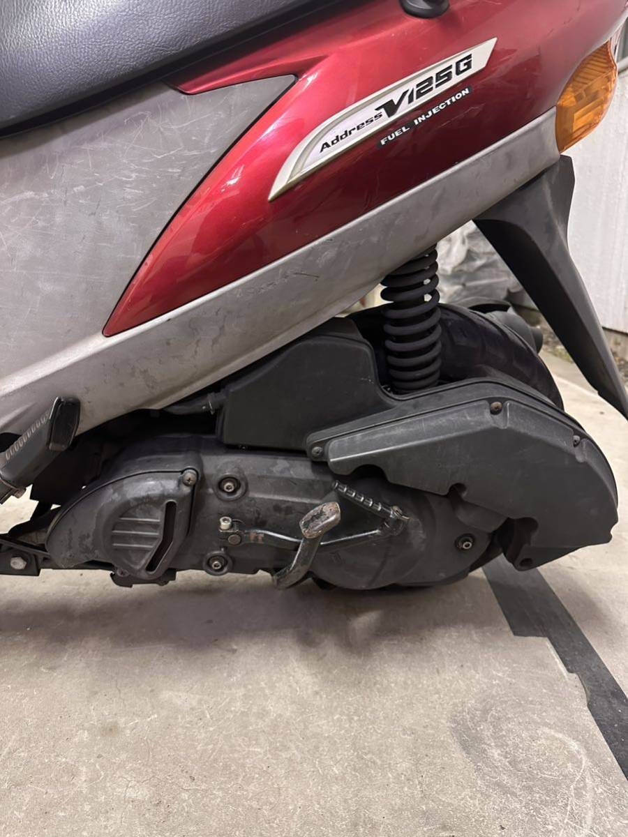 引き取り限定アドレスV125G 実働 台東区 駆動系タイヤ交換済(51cc