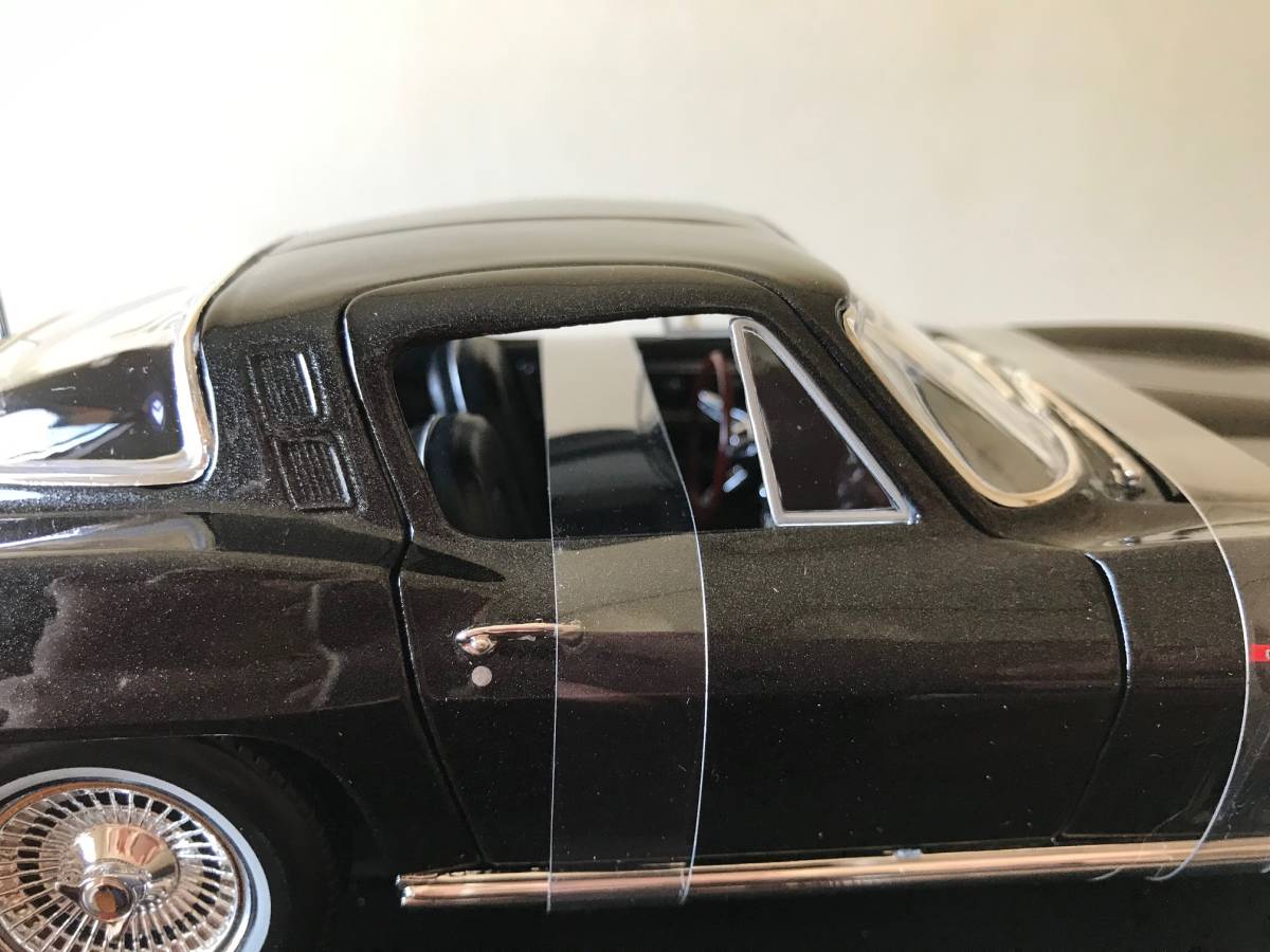 ラスト 希少 レア Maisto マイスト 1:18 6+ 1965 Chevrolet Corvette グレーブラック_画像9