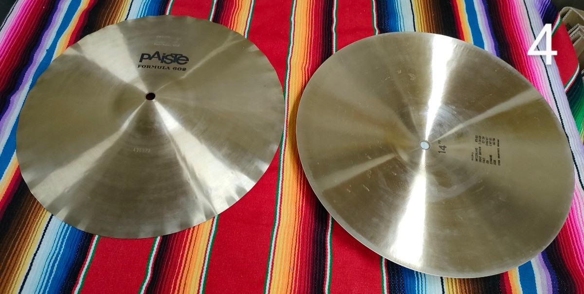 パイステ PAISTE スイス製 ハイハットシンバル 14インチ Formula602
