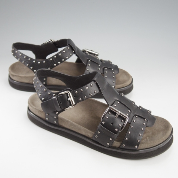 レディース★極上★チャーチ SIZE 37【BRITNEY MET/レザーサンダル/スタッズ】カーフ/黒/Church's★k245-36.3.4_画像3