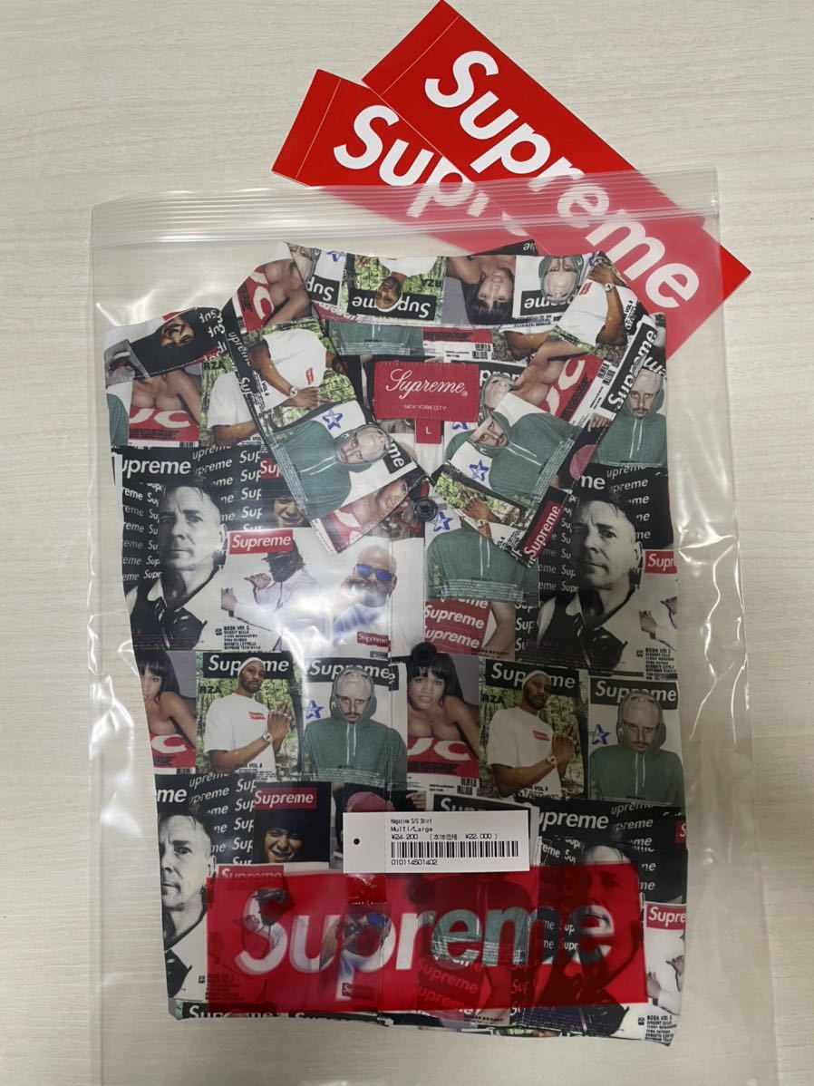 国内正規新品 Lサイズ Supreme 23SS Magazine S/S Shirt Multicolor L