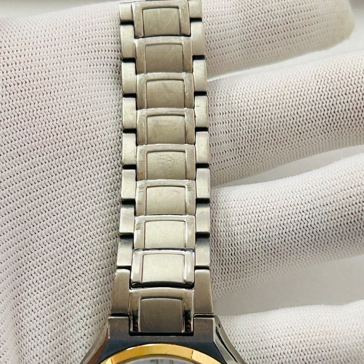 テクノス TECHNOS T9B45 メンズウォッチ 腕時計 チタン コンビ
