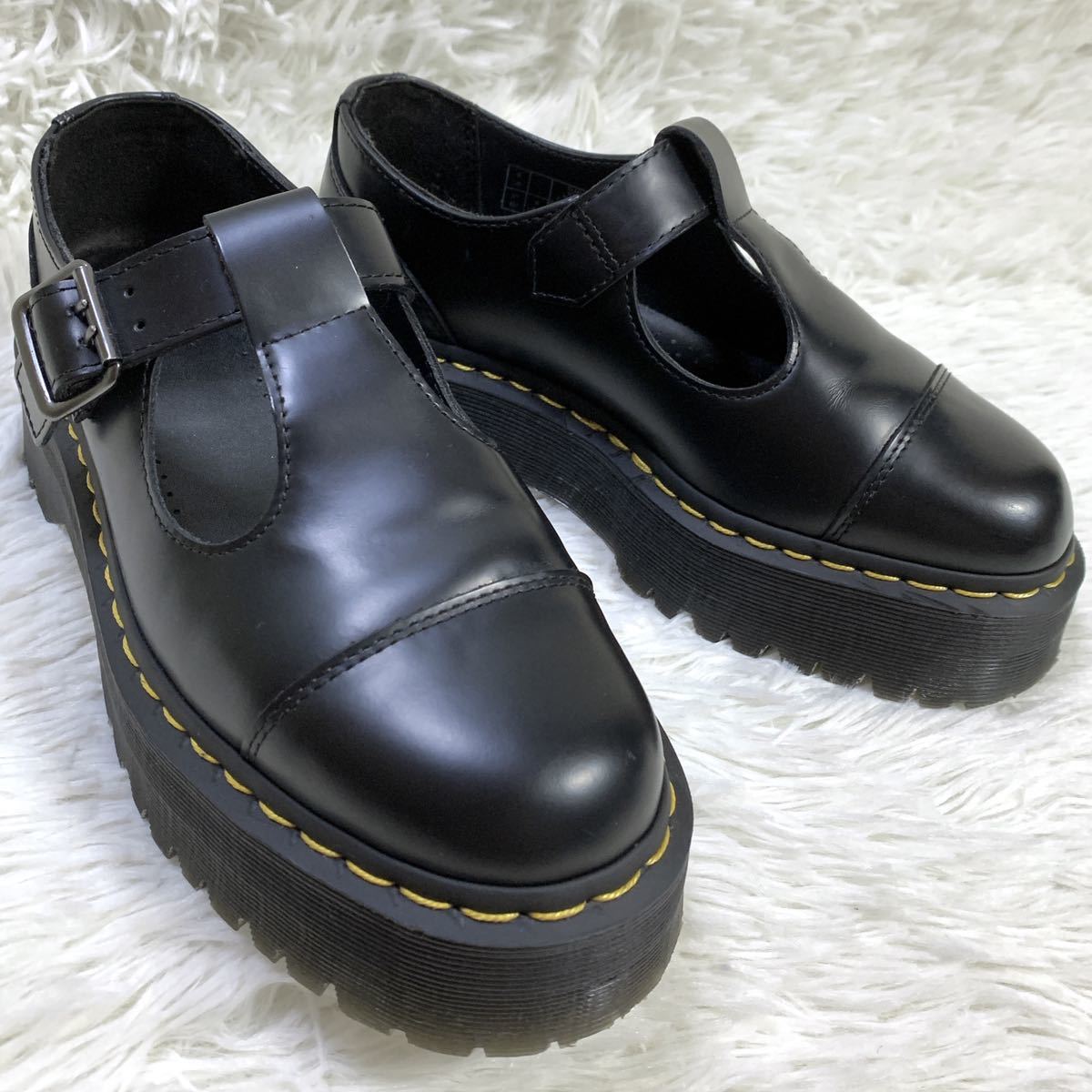 Dr. Martens ドクターマーチン BETHAN ベッサン 厚底 ストラップ シューズ ブラック 黒 UK6 レディース_画像3